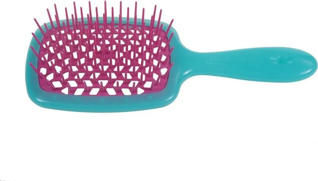 Spazzola Janeke Superbrush Rosa e Turchese: Addio Nodi e Pianti!