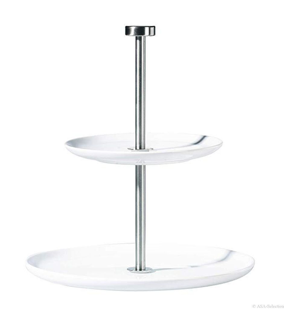 ASA Etagere 2 stufig rund ATABLE D. 21 cm, 26,5 cm, h. 23,5 cm 2010013 Vorteilsset beinhaltet 4 x den genannten Artikel und Geschenk + Spende