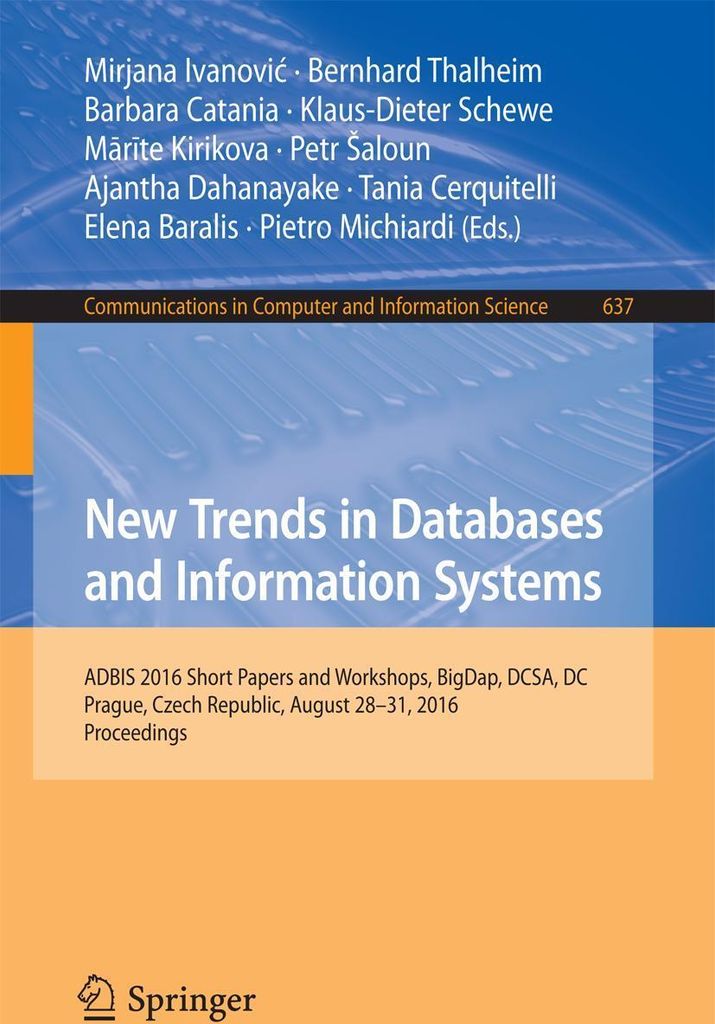 New Trends in Databases and Information Systems