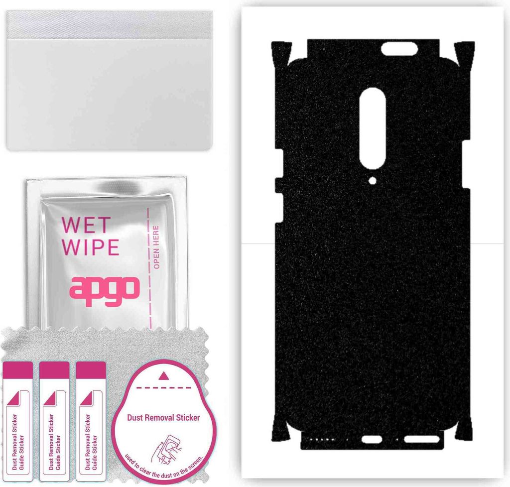 apgo Rückseite + Seiten Schutzfolie, Skin, kompatibel mit OnePlus 7 Pro 5G, Hinten Displayschutzfolie aus Vinylfolie, kratzfest, einfache Montage ...