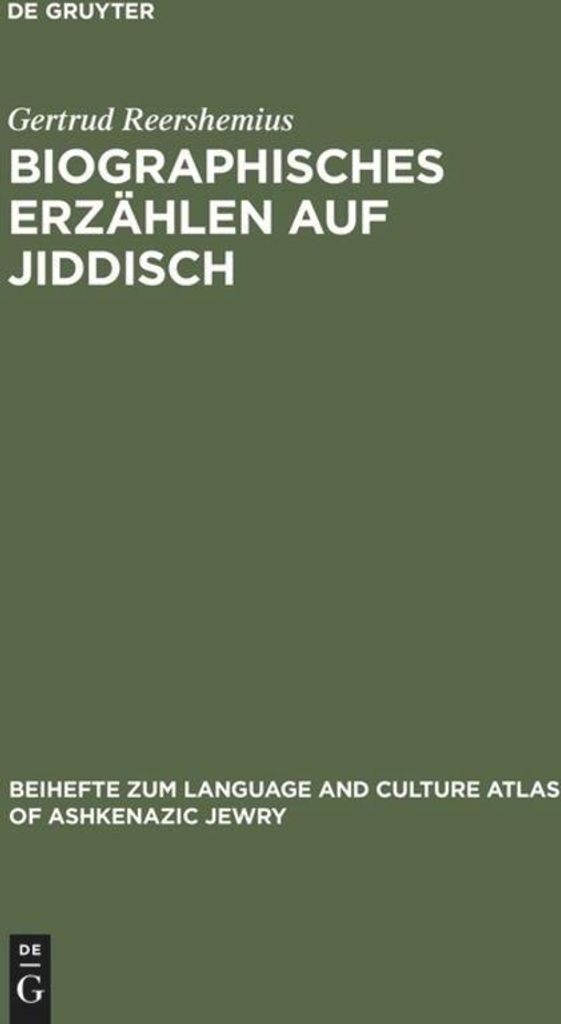 Biographisches Erzählen auf Jiddisch