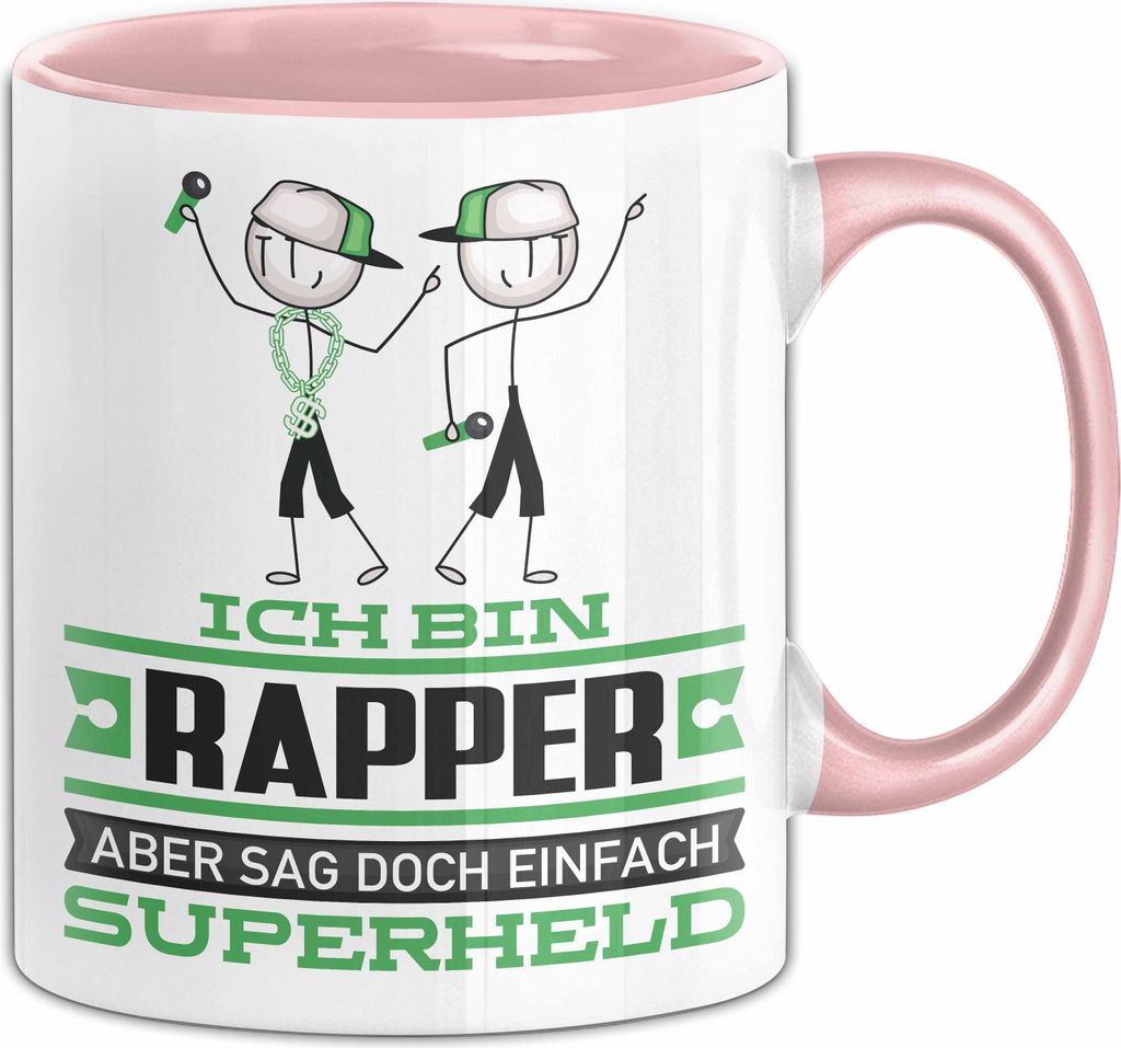 Rapper Geschenk Tasse Ich Bin Rapper Aber Sag Doch Einfach Produktbild 