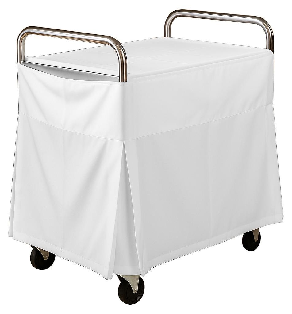 TISCHDECKE / HUSSE FÜR SERVIERWAGEN 85 CM Weiß Produktbild 