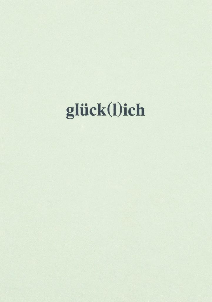 Liebste Postkarte "Glück(l)ich"