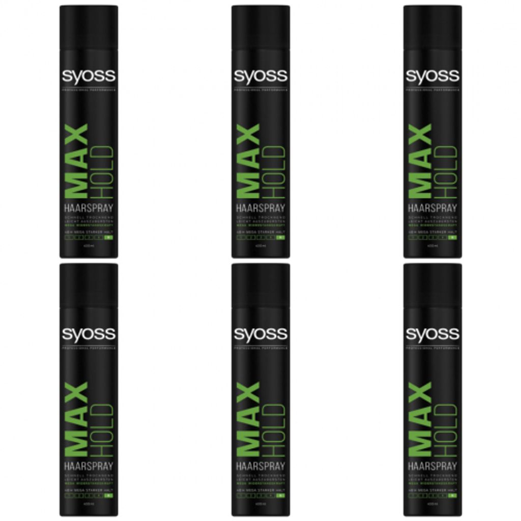 6 x Syoss Max Hold Haarspray Haltegrad 5 400ml Produktbild 