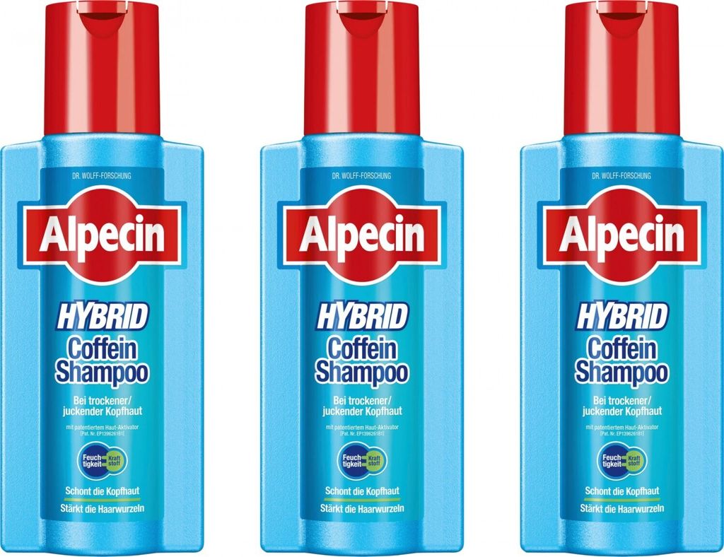 Hybrid Coffein-Shampoo 3x250 ml Produktbild 1