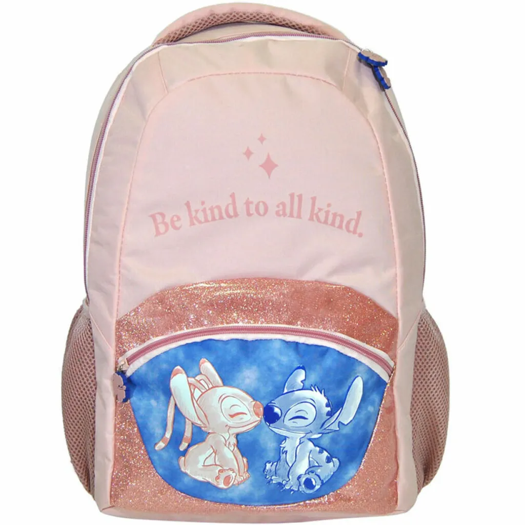 Cartable Stitch Disney 42cm : Sac à dos spacieux pour grand classeur