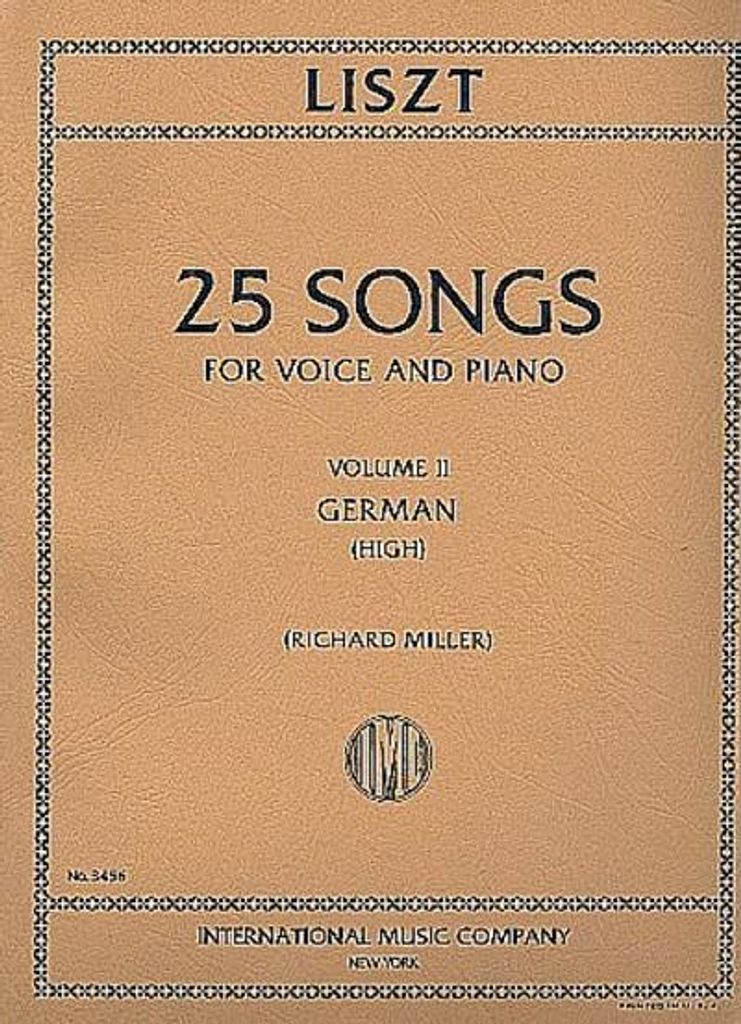 25 Songs vol.2for high voice and piano (dt)