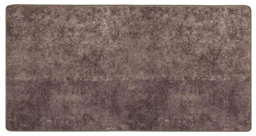 vidaXL Teppichläufer MARSA Grau 100 x 200 cm Polyester und PVC