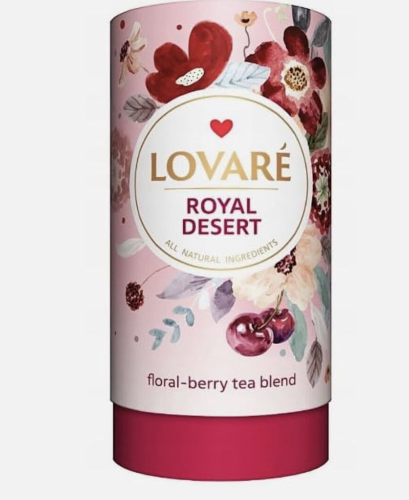 Lovare Tee Royal Dessert schwarz in Tube Lose 80g Produktbild 