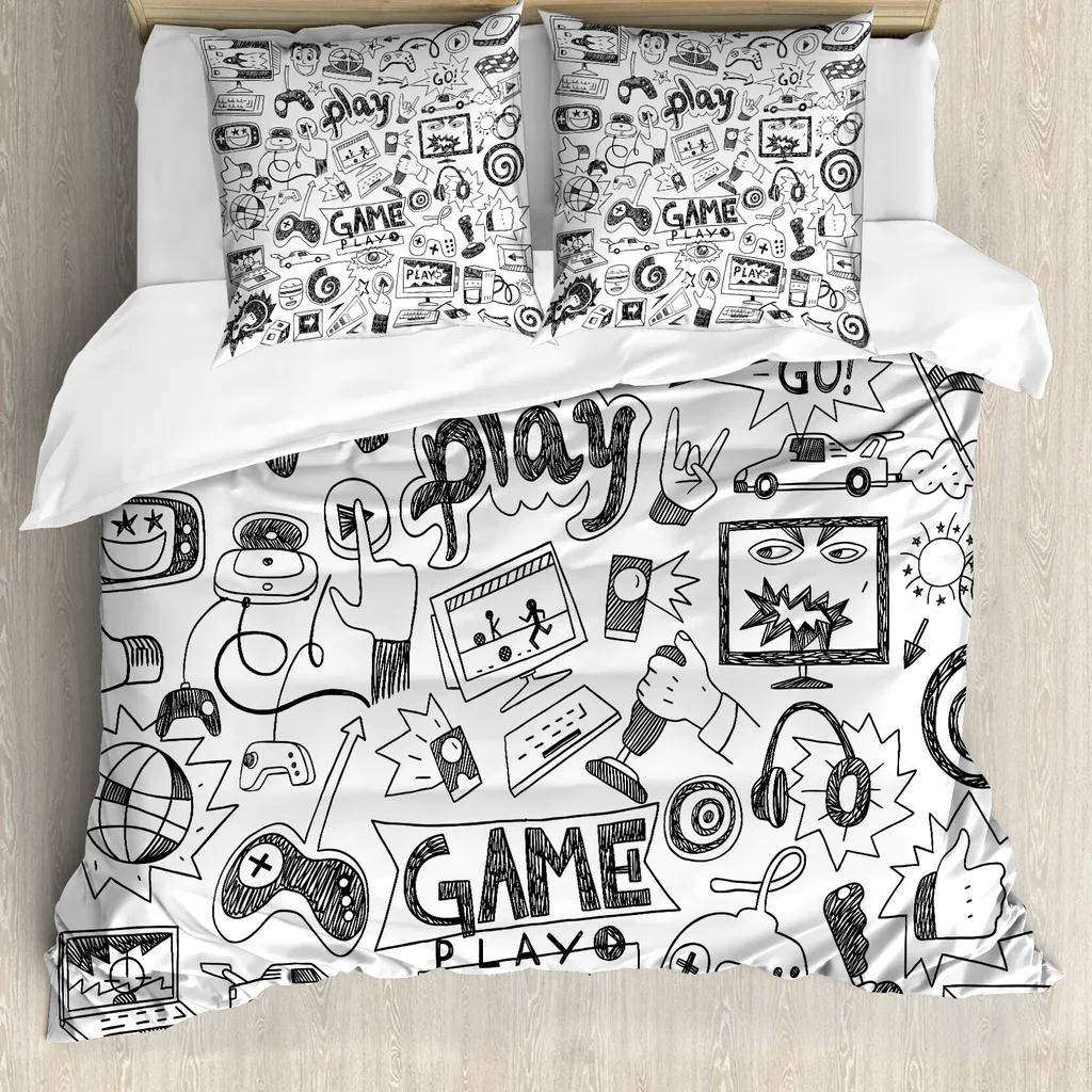 Copripiumino Sketch Gaming ABAKUHAUS 200x200 Moderno e Minimalista