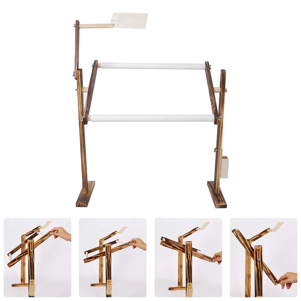 Support de broderie ergonomique pour broder sans les mains en bois - 6