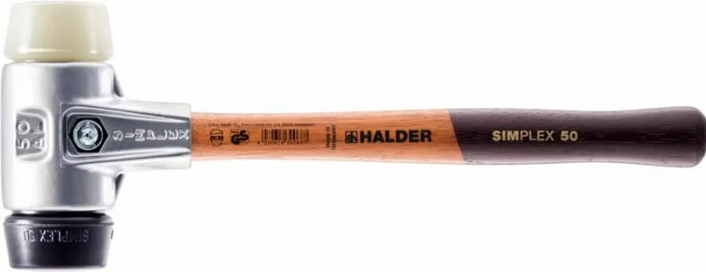 Mazza Halder SIMPLEX 50mm Alluminio Gomma/Nylon: Il meglio per professionisti