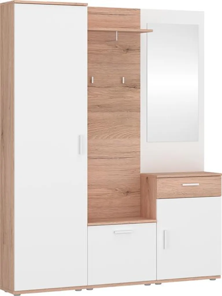 Garde-robe pour entrée Mia - Vestiaire gain de place avec miroir intégré