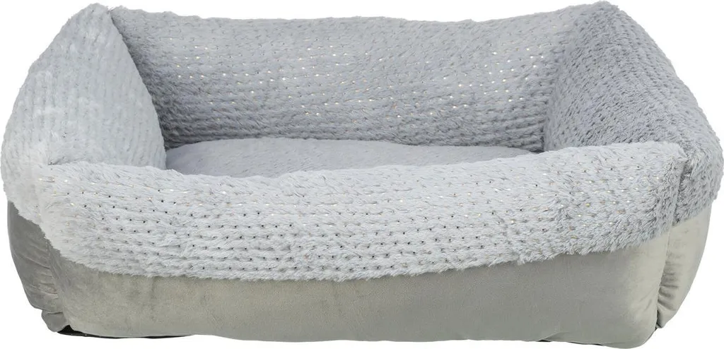 Trixie Livia Soft Lit de Noël en Velours Gris pour Chien et Chat