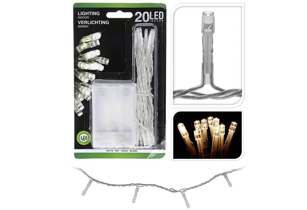 LED-Lichterkette, für innen warmweiß – 30er Vorteilset Zdjęcie produktu 