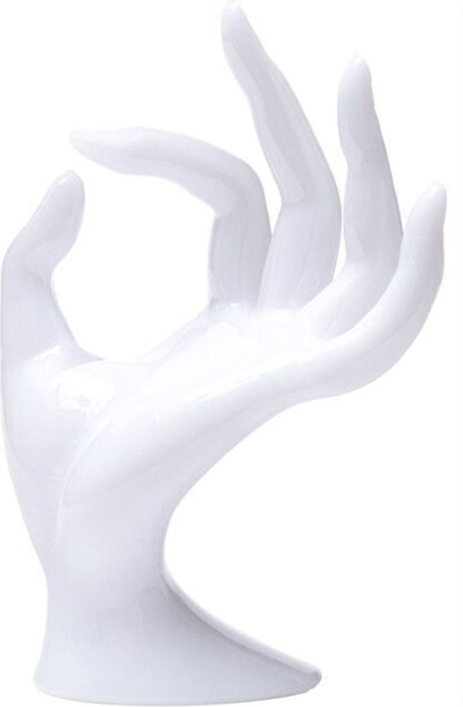 OK Gesture Schmuckständer, handförmig, modern, robust, Kunststoff, für den Schreibtisch, für Halsketten, Ringe, Armbänder, Show-Organizer, St...