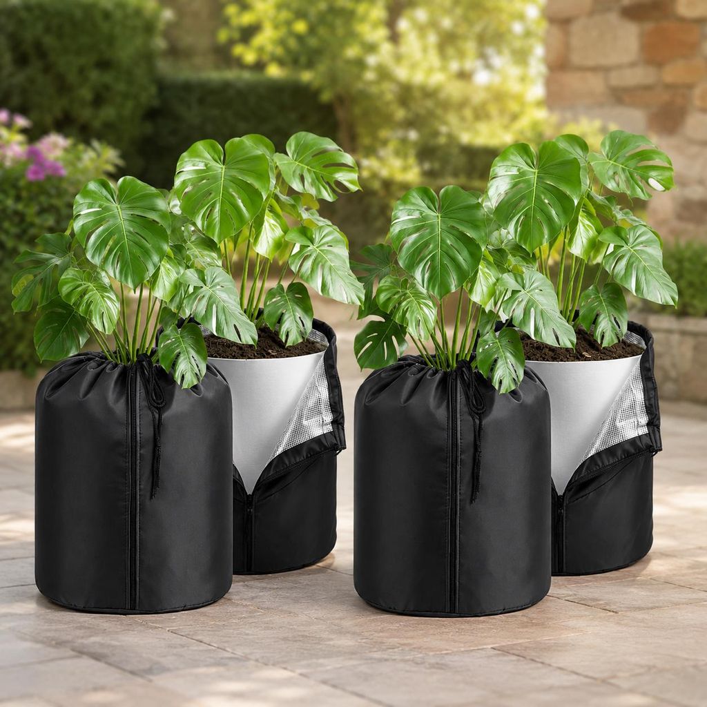 Vigevee, ensemble de 4 protections pour racines de plantes, Image du produit  Image générée par une IA