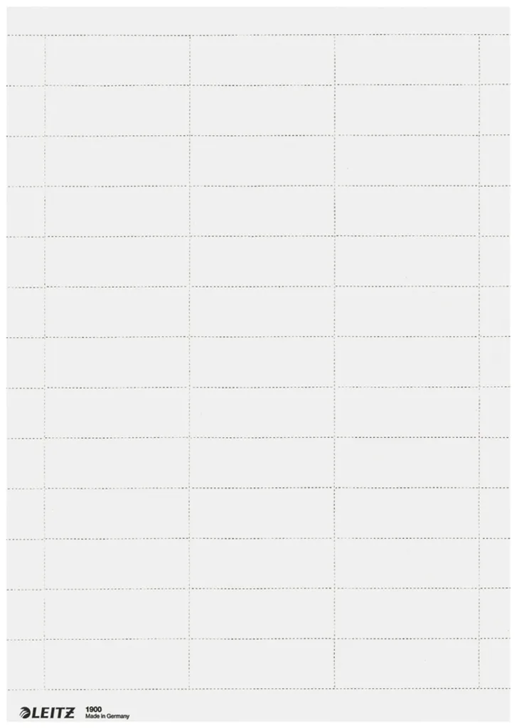 Étiquettes de classement pour dossiers et archives, carton blanc, 975 u