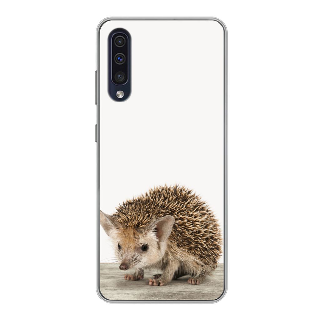 MuchoWow Handyhülle Schutzhülle Hülle für Samsung Galaxy A30s Igel - Tiere - Jungen - Mädchen Silikon Softcase Handy Hülle - Karteninhaber