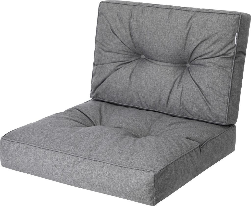 Bjird Sesselkissen, Kissen für Rattanmöbel, Sitzkissen & Rückenkissen, Sitzkissen für Sessel / Stühle - Indoor & Outdoor - Anti-Rutsch - 50x50...