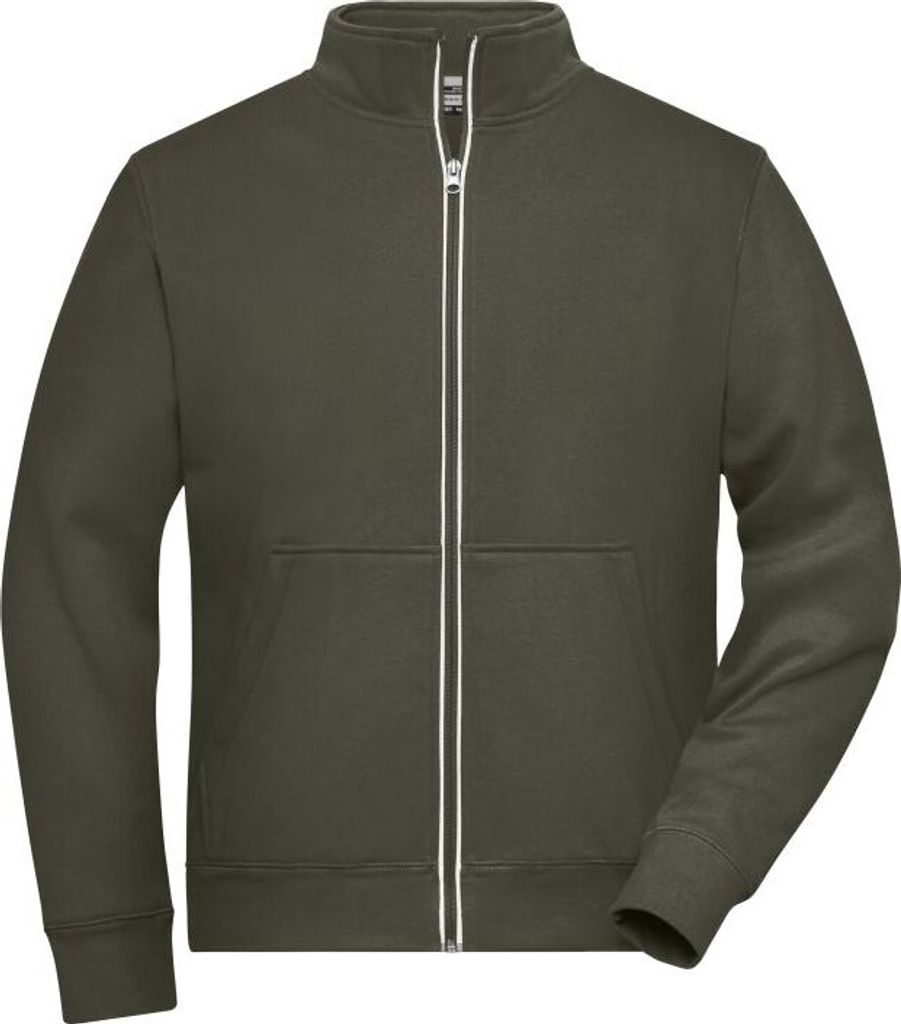 Men's Doubleface Work Jacket - SOLID - olive, Gr. 4XL