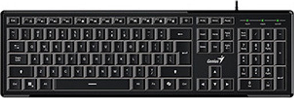 Genius SlimStar 820, CZ/SK-Tastatur, Slim Type kabelgebunden (USB), schwarz