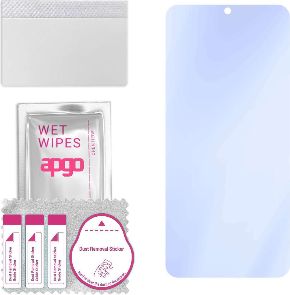 apgo Hybrid Schutzglas, kompatibel mit Infinix Smart 5 Pro, 9H Härte, Flexible Nano Glass PRO, toller Ersatz für Hartglas, kratzfester Displaysch...