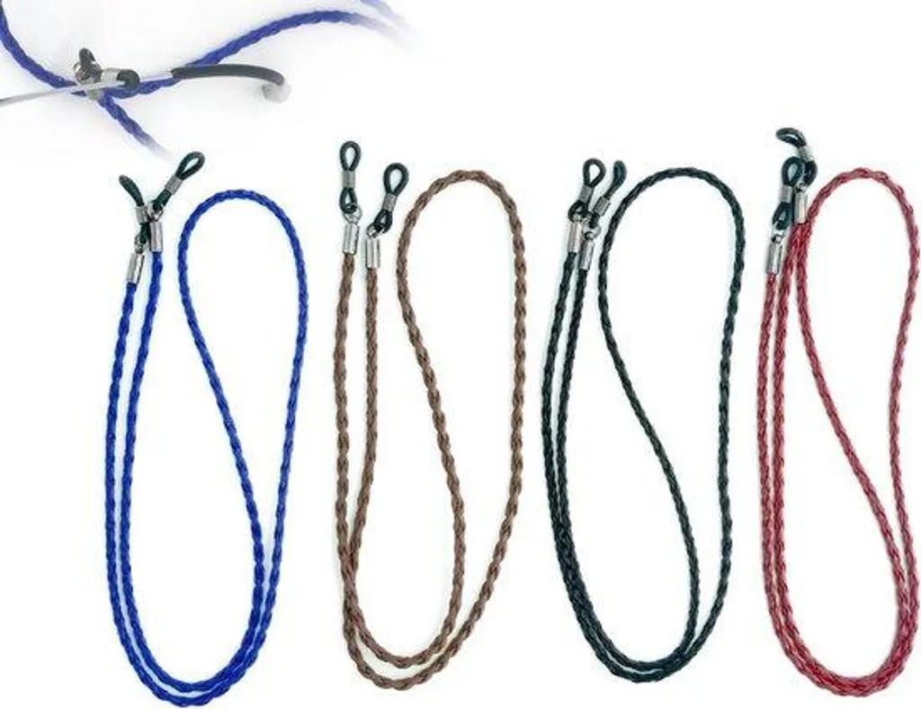 Porte-lunettes de lecture pour femme rouge, collier pratique lot de 4