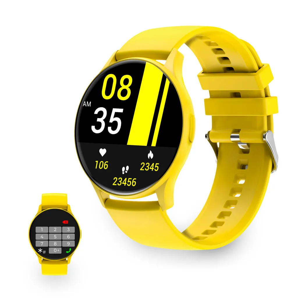 Smartwatch KSIX Core Giallo AMOLED 1,43" - Stile Unico e Funzioni Smart