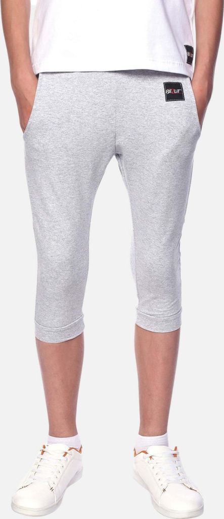 BEZLIT Kinder Jungen Stoff Capri Shorts Grau 140/146