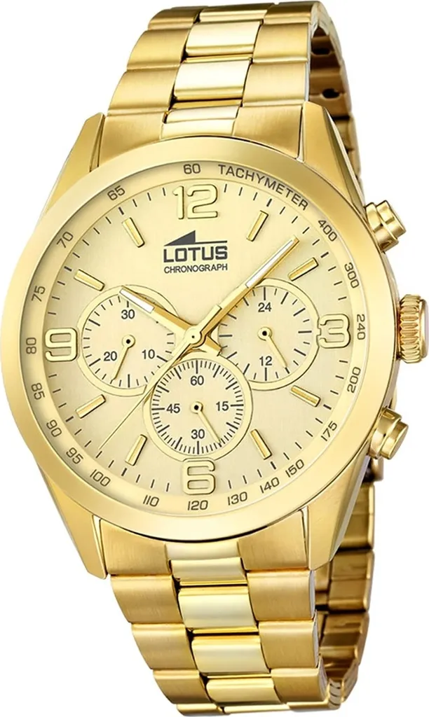 Lotus L18153/2 Oro - Orologio Uomo Minimalist Gold Chrono Style
