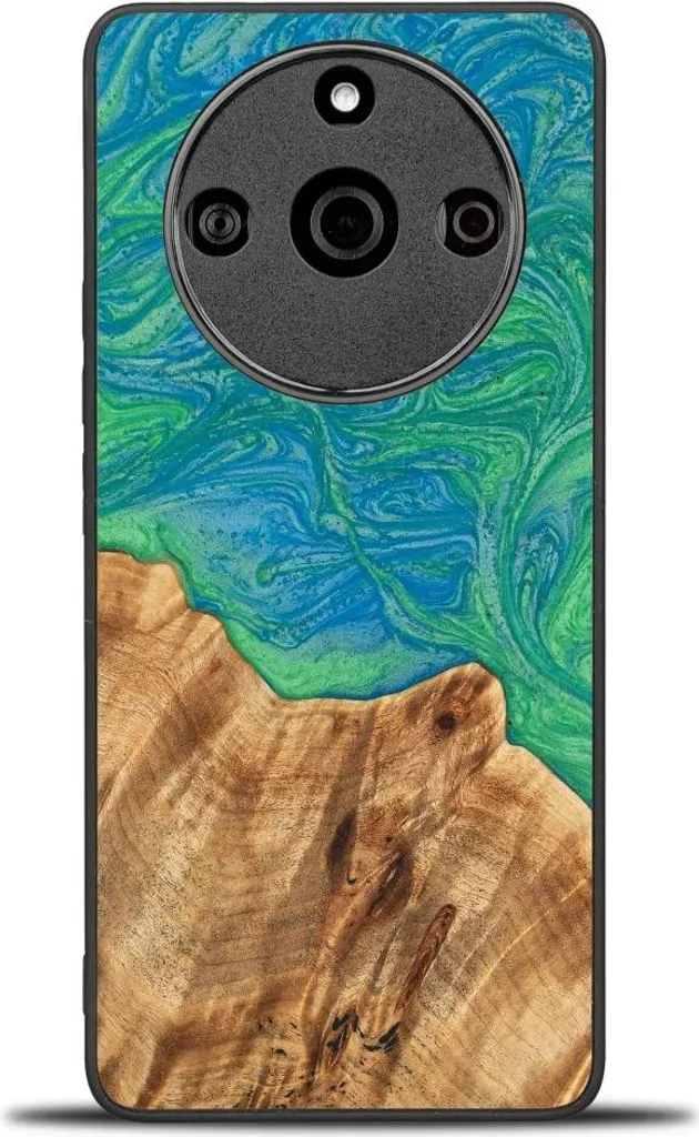 Custodia Bewood Unique Realme 11 Pro 5G - Legno e Resina Tokyo Neons