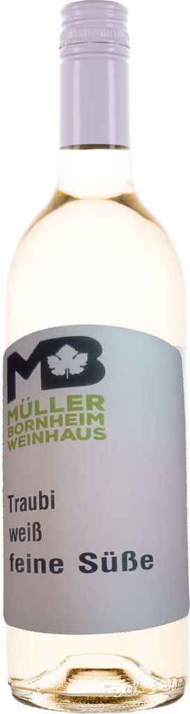 Traubi weiß feine süße alkoholisches Getränk aus Trauben 0,75 L Flasche, FL:18 Flaschen