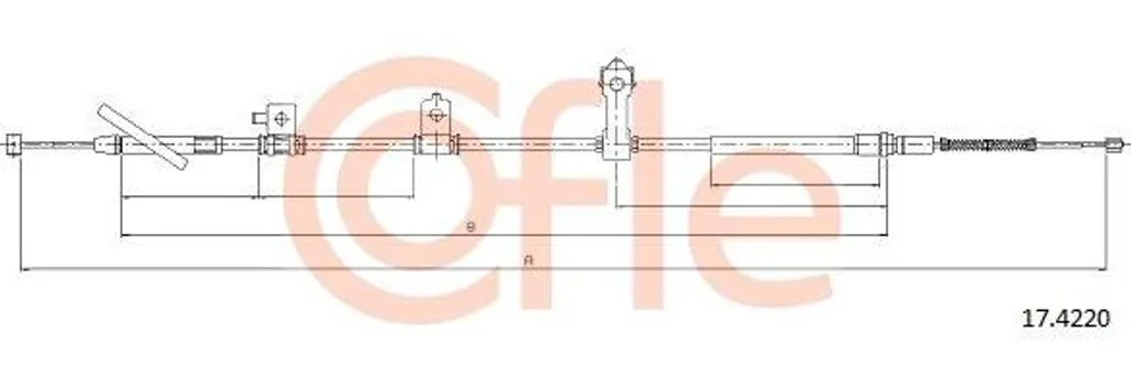 Câble de frein pour Honda HR-V : Remplacement facile OE 47510S2H013 COFLE