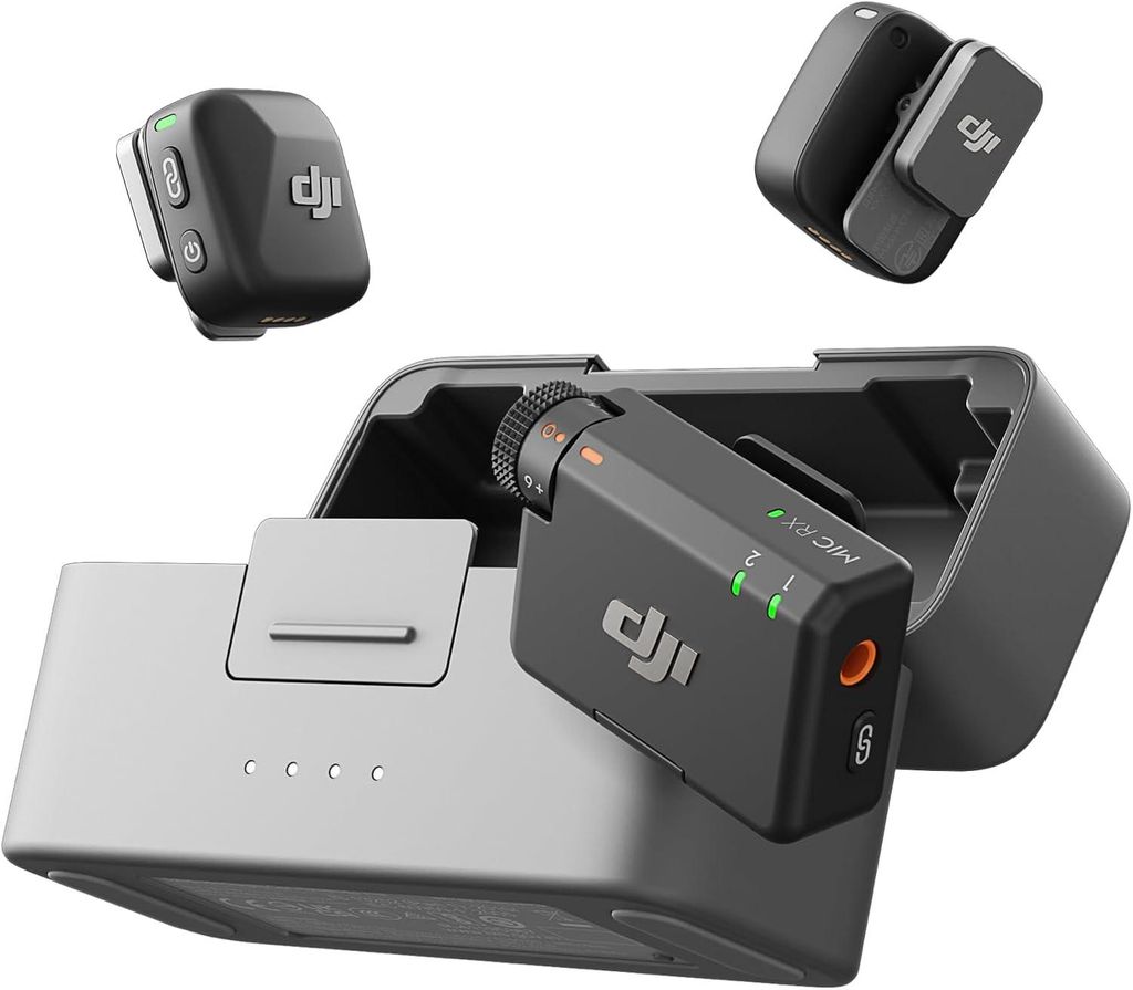 DJI Mic Mini Funkmikrofon-Set (2 TX + 1 RX + Ladecase), Produktbild 