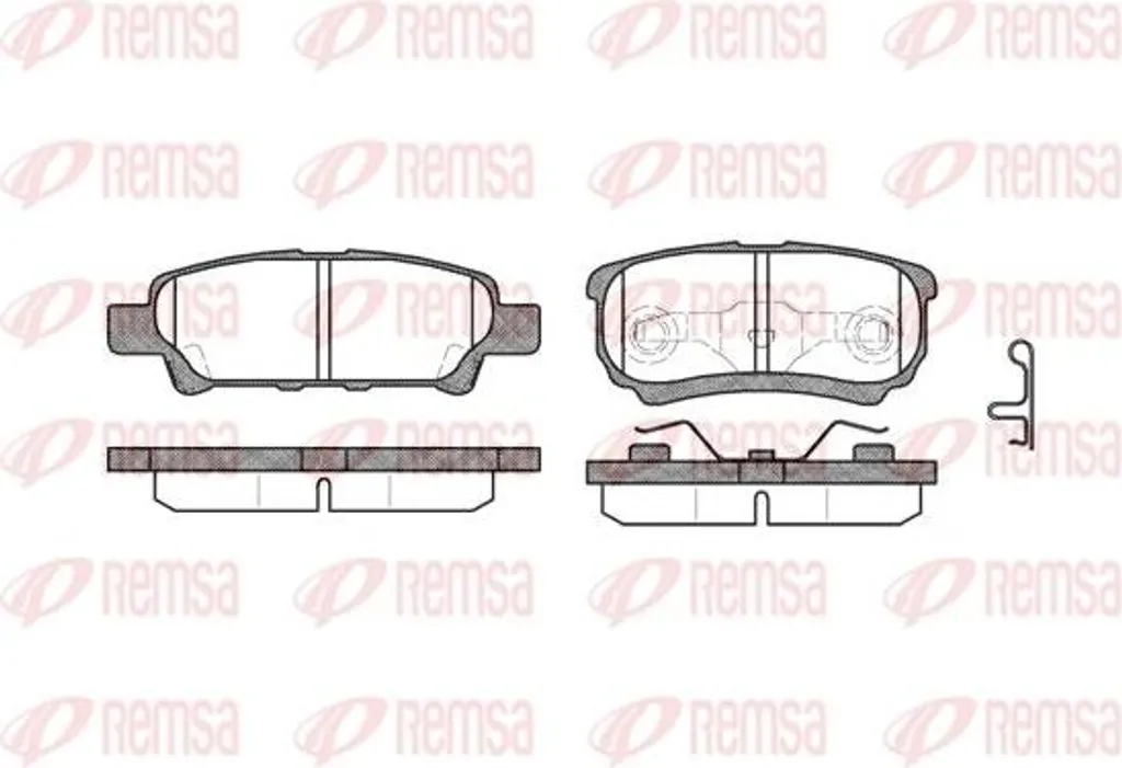 Plaquettes de frein REMSA 1051.02 haute performance pour Jeep Patriot