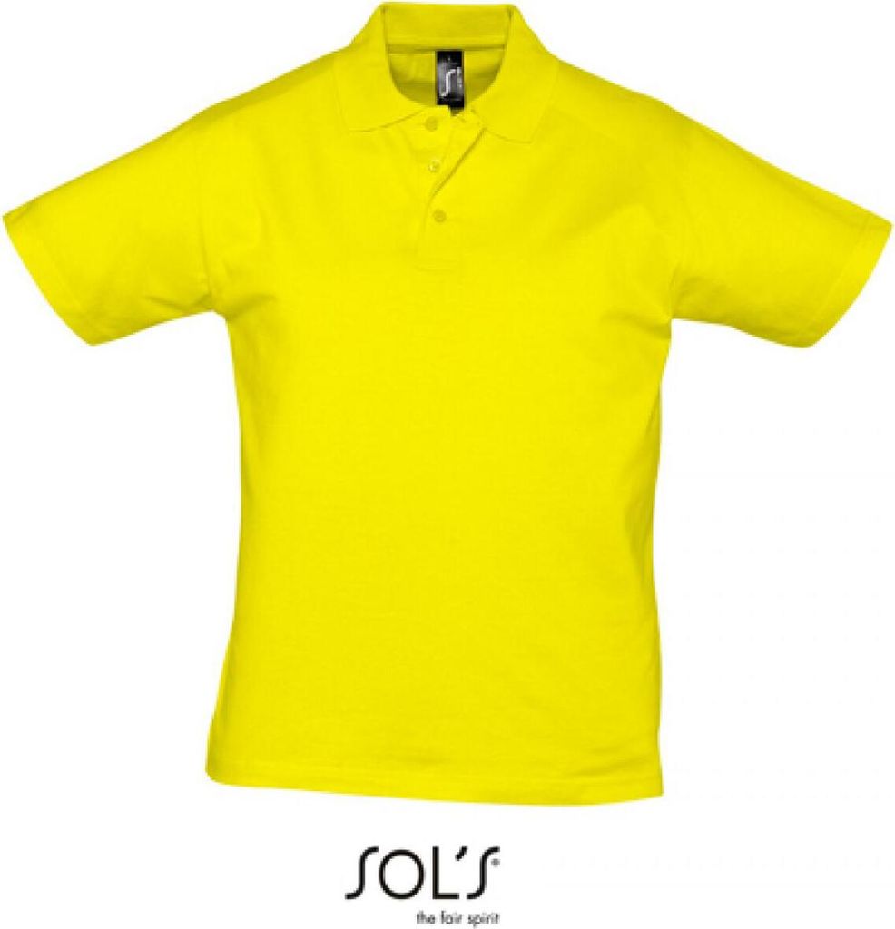 SOLs 11377 | Herren Poloshirt Prescott - Farbe: Lemon - Größe: XXL