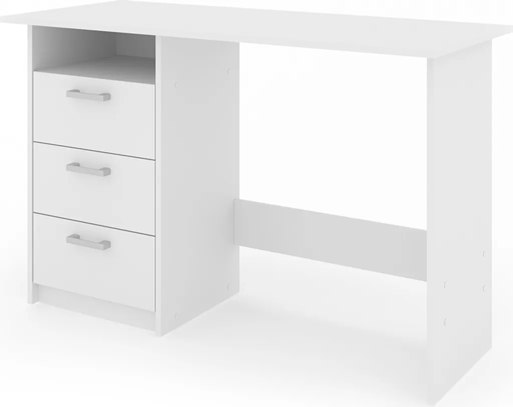 Vicco Meiko 120x50 Scrivania Bianca Professionale per Smart Working