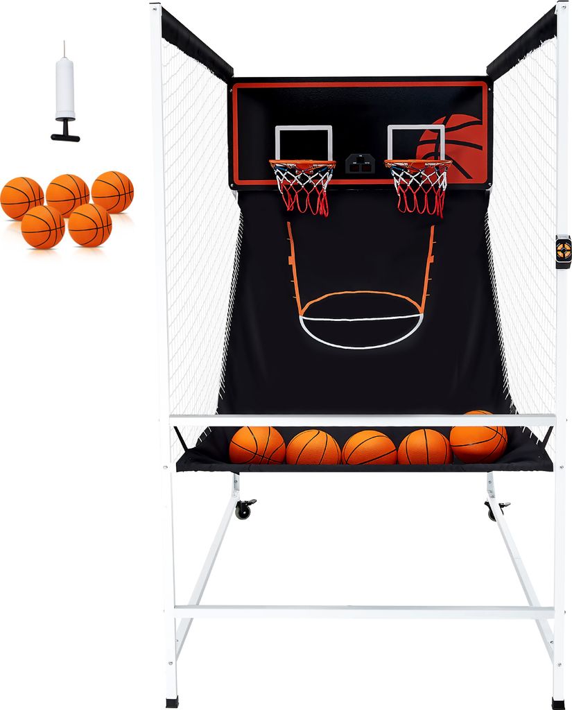 SucceBuy Arkadenkäfig Basketballspiel, 2-Spieler Indoor Produktbild 