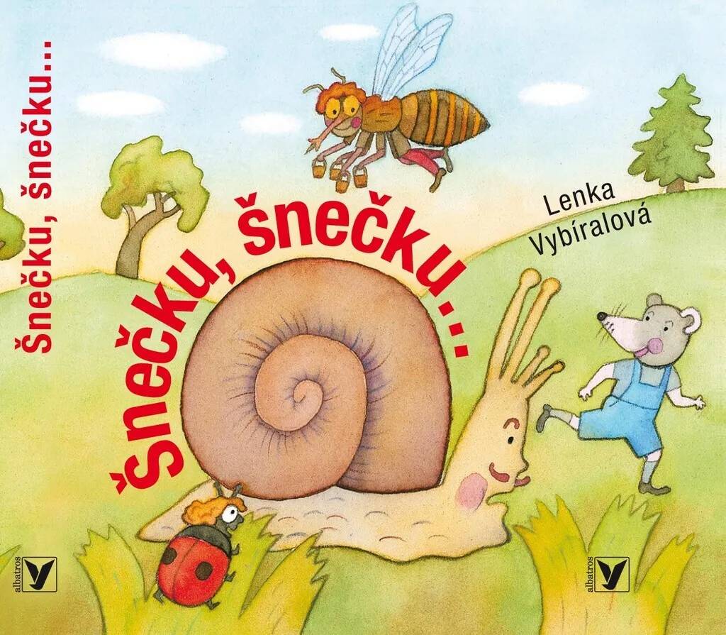 Livre cartonné Šnečku, šnečku... avec illustrations de Lenka Vybíralová
