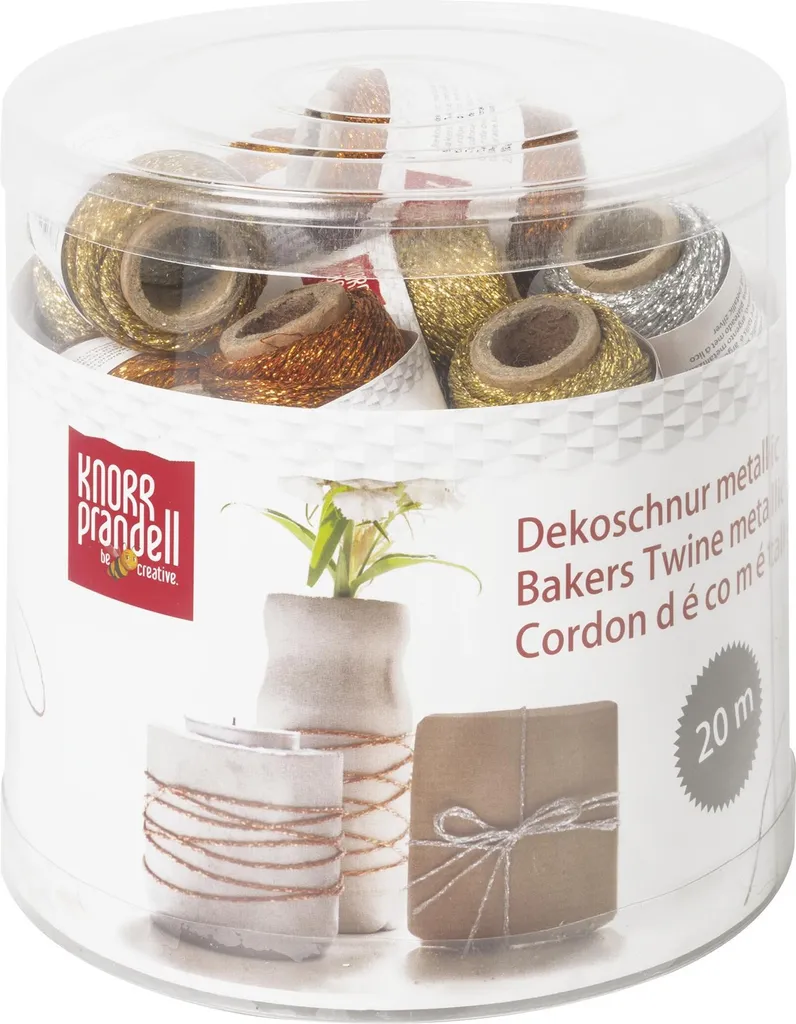 KNORR prandell 216266199 Présentoir Cordon décoratif métallisé 14x15 cm