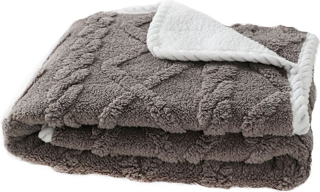 Plüschdecke für Haustiere, groß, dick, warm, wasserdicht, maschinenwaschbar, weich, gemütlich, rechteckig, für den Winter, für Hunde und Katz...