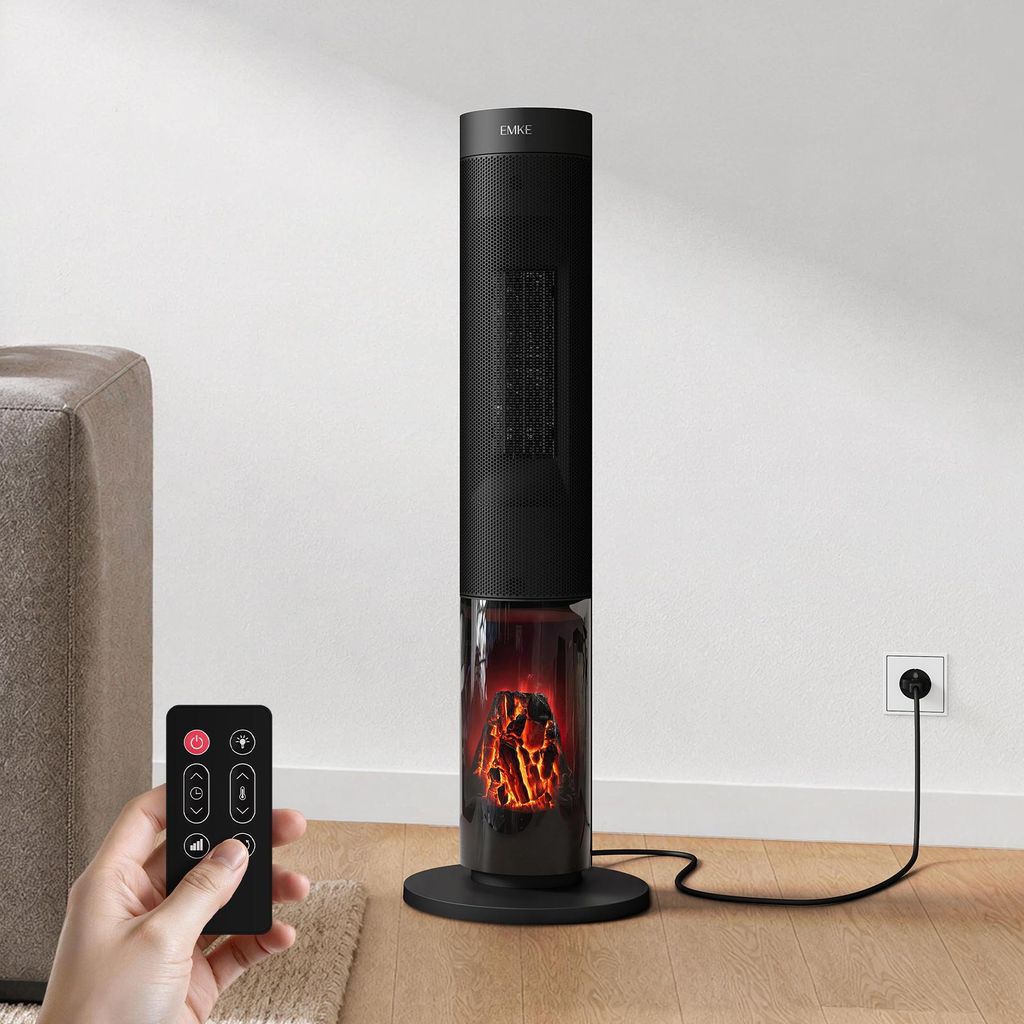 EMKE Turm-Heizlüfter 2000 W, PTC-Keramikheizung mit Produktbild 