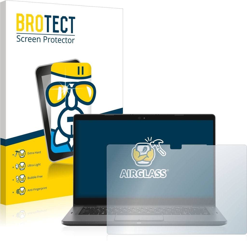BROTECT Schutzglas für Dell Latitude 5300 2-in-1 Schutzfolie Panzer Folie Glas Display Schutz klar