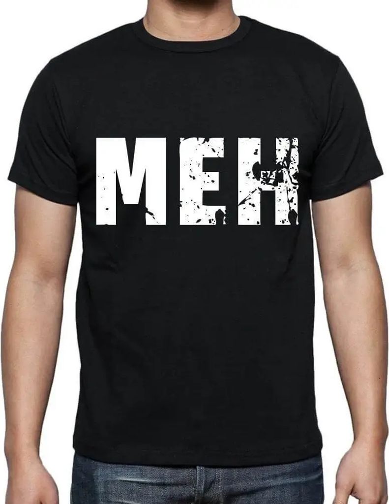 Herren Grafik T-Shirt Meh Öko-Verantwortlich Vintage Jahrgang Kurzarm Lustige Druck Geburtstag Geschenk Mann