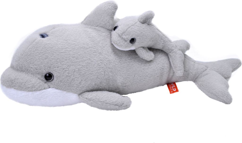 Wild Republic - Peluche - Mamma e bambino - Delfino Immagine del prodotto 