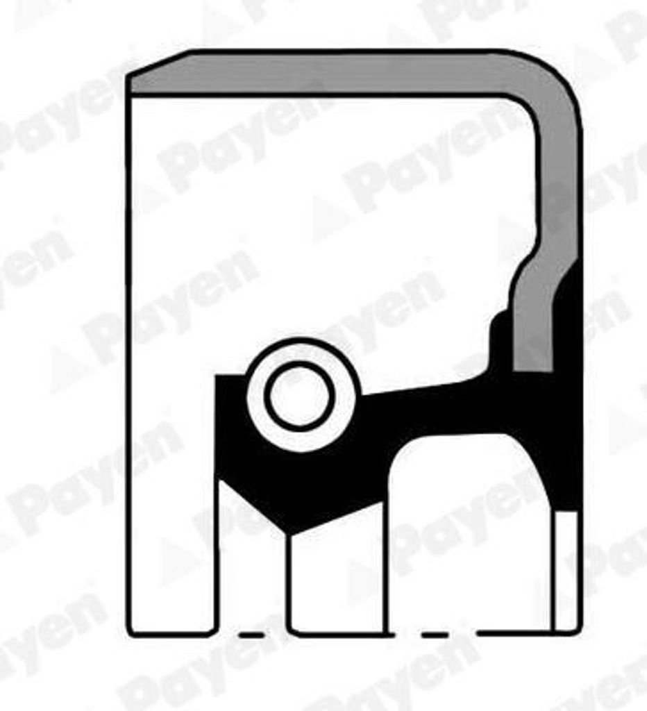 PAYEN Wellendichtring Radnabe NJ825 Vorne für HYUNDAI SONATA II (Y-2) NBR (Nitril-Butadien-Kautschuk) 52mm 72mm
