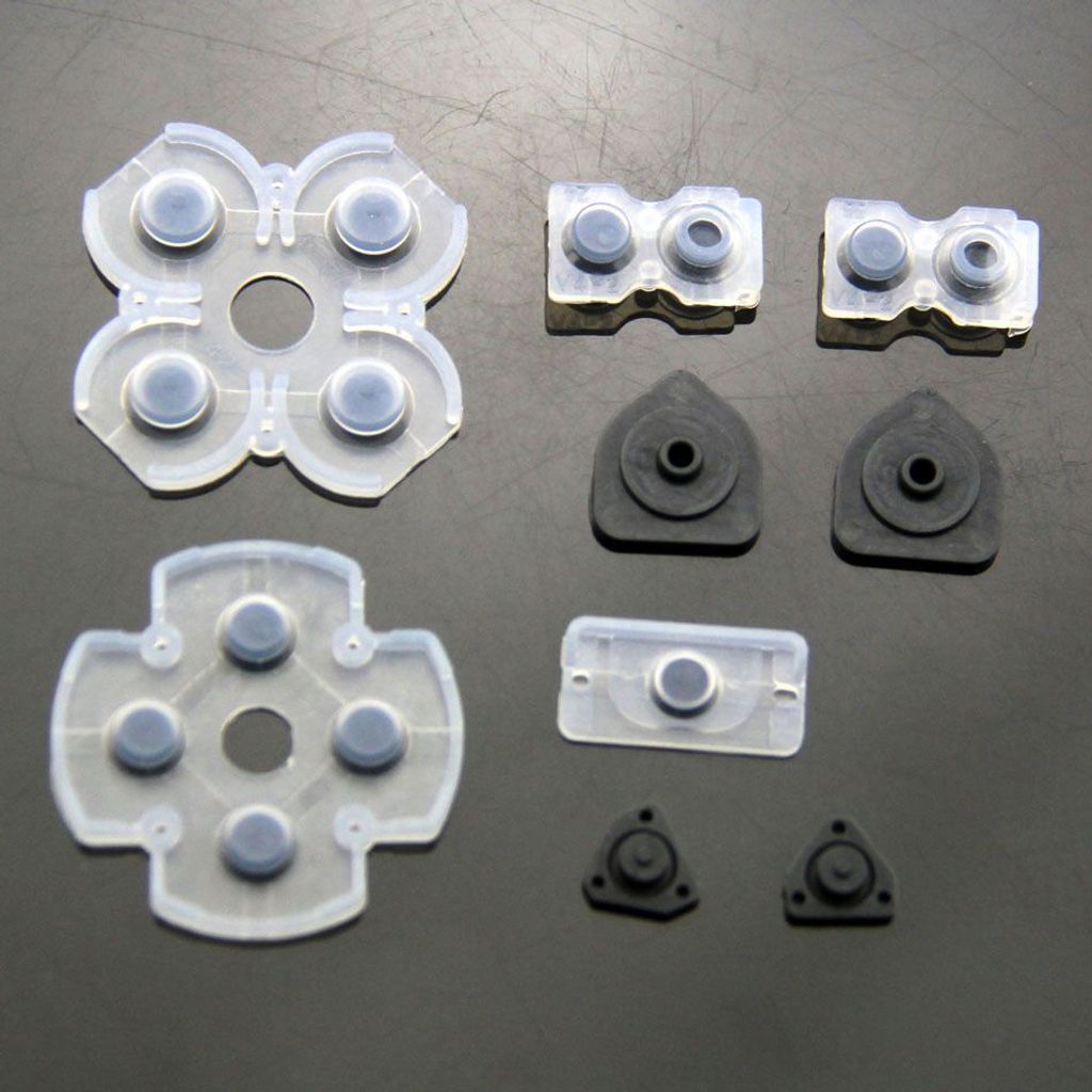 Gummi Matte Pads Rubber Set für Playstation 4 / PS4 Controller JDM-001, JDM-011, JDM-020