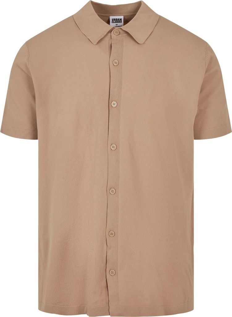 Urban Classics - Knitted Shirt Hemd union beige - S